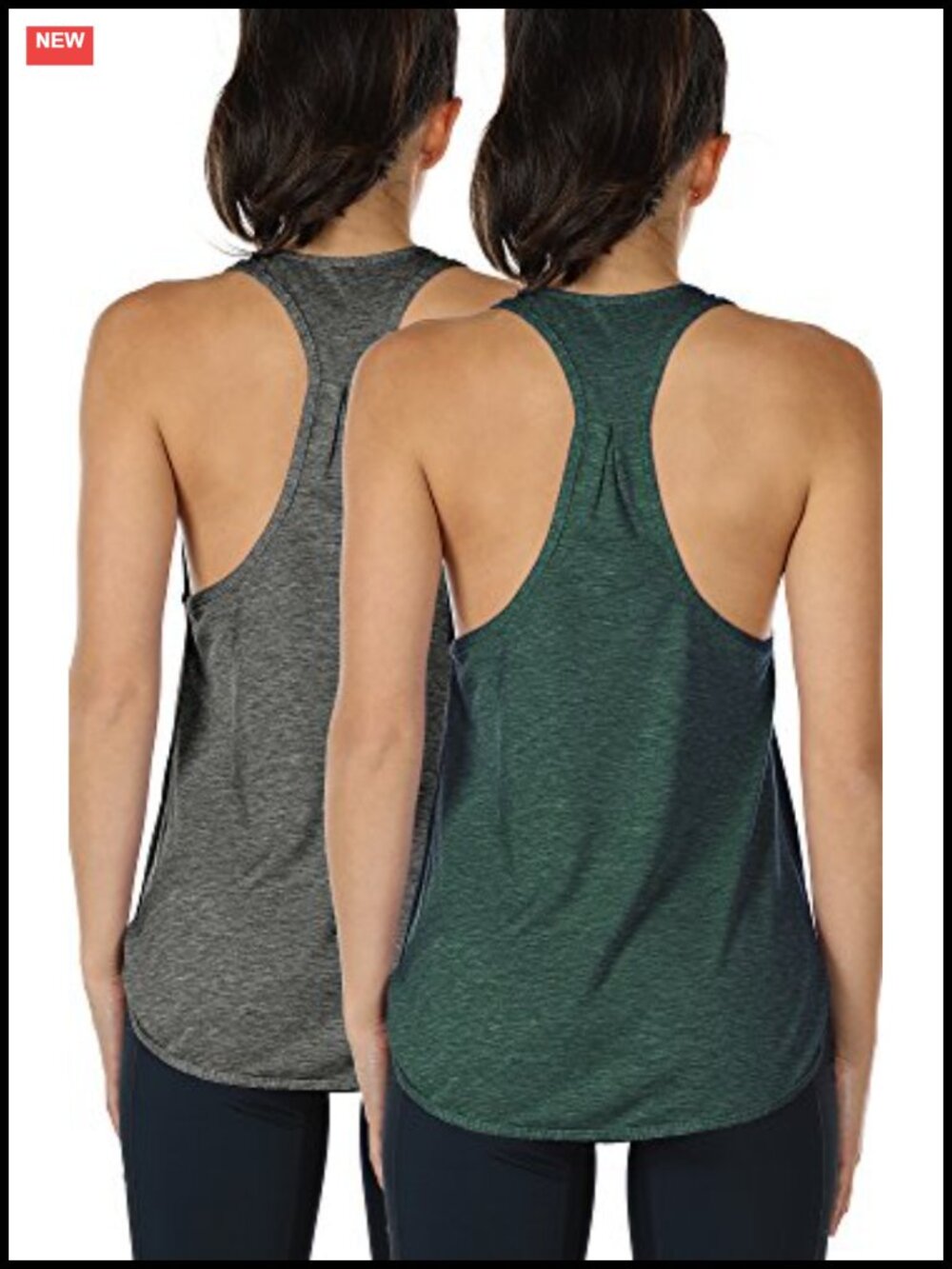Curved Hem Racerback Workout Tank Top
